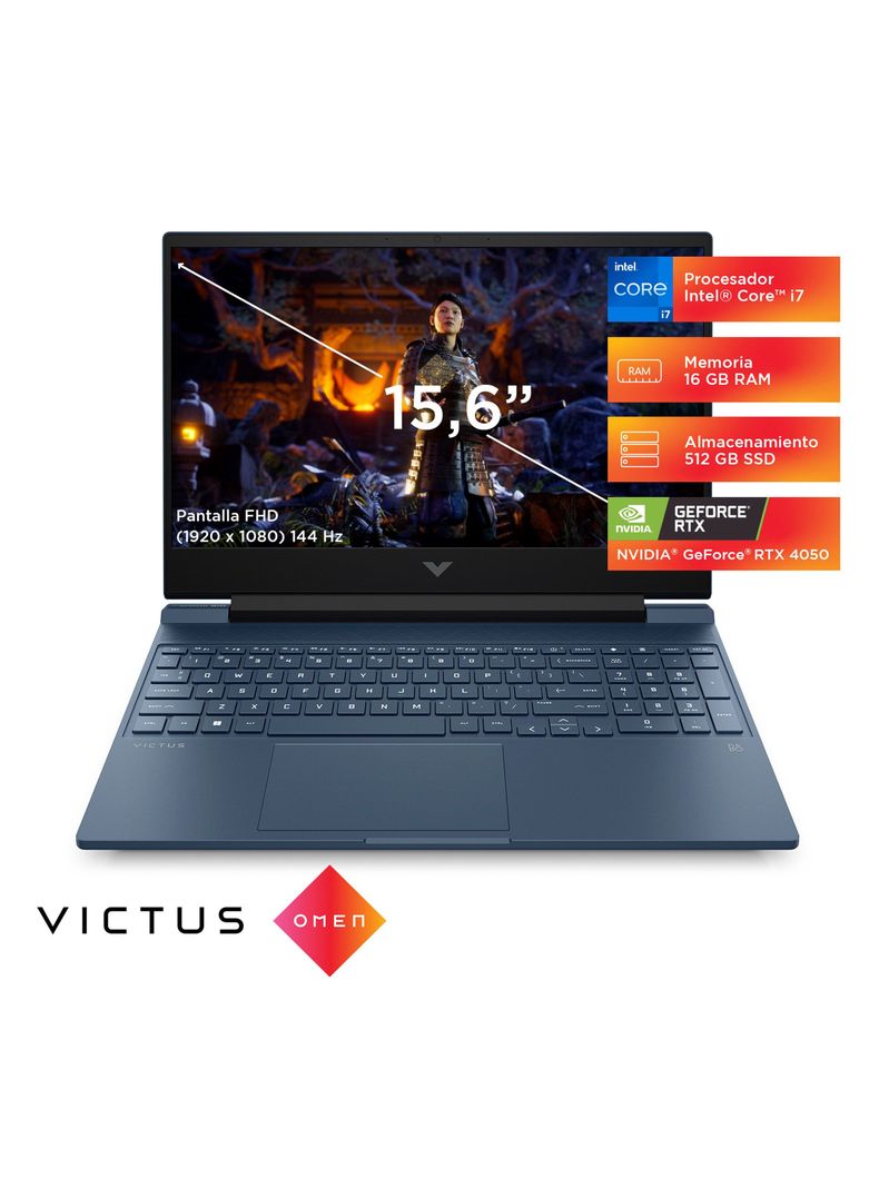 Notebook Gaming VICTUS 15-fa1002la Intel Core i7 NVIDIA GeForce RTX 4050 6GB GDDR6 16GB RAM 512GB SSD 15.6" FHD 144 Hz Windows 11 Home-5