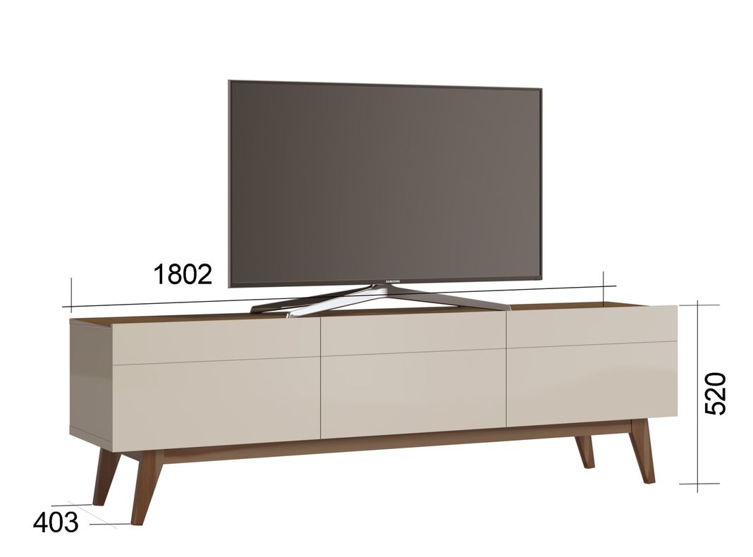 Rack TV 60" Classic 3G Off White Altavisión-1