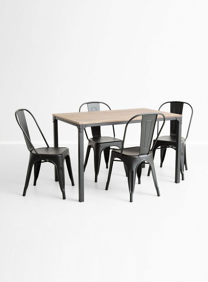 Juego de Comedor Tols + 4 Sillas-3