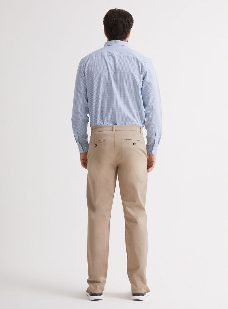 Camisa de Vestir Manga Largo Cuadros Poplin-5
