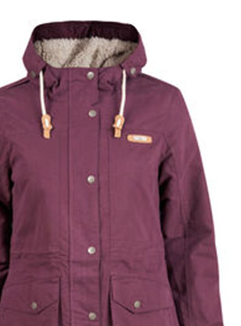 Parka Peumo Canvas Hoody Negro Mujer-1