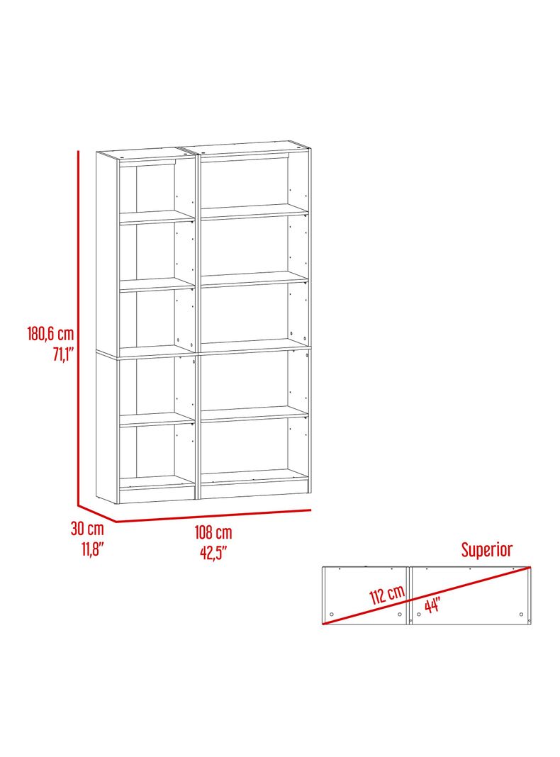 Combo Estante 62 cm + Estante 2P Home-1