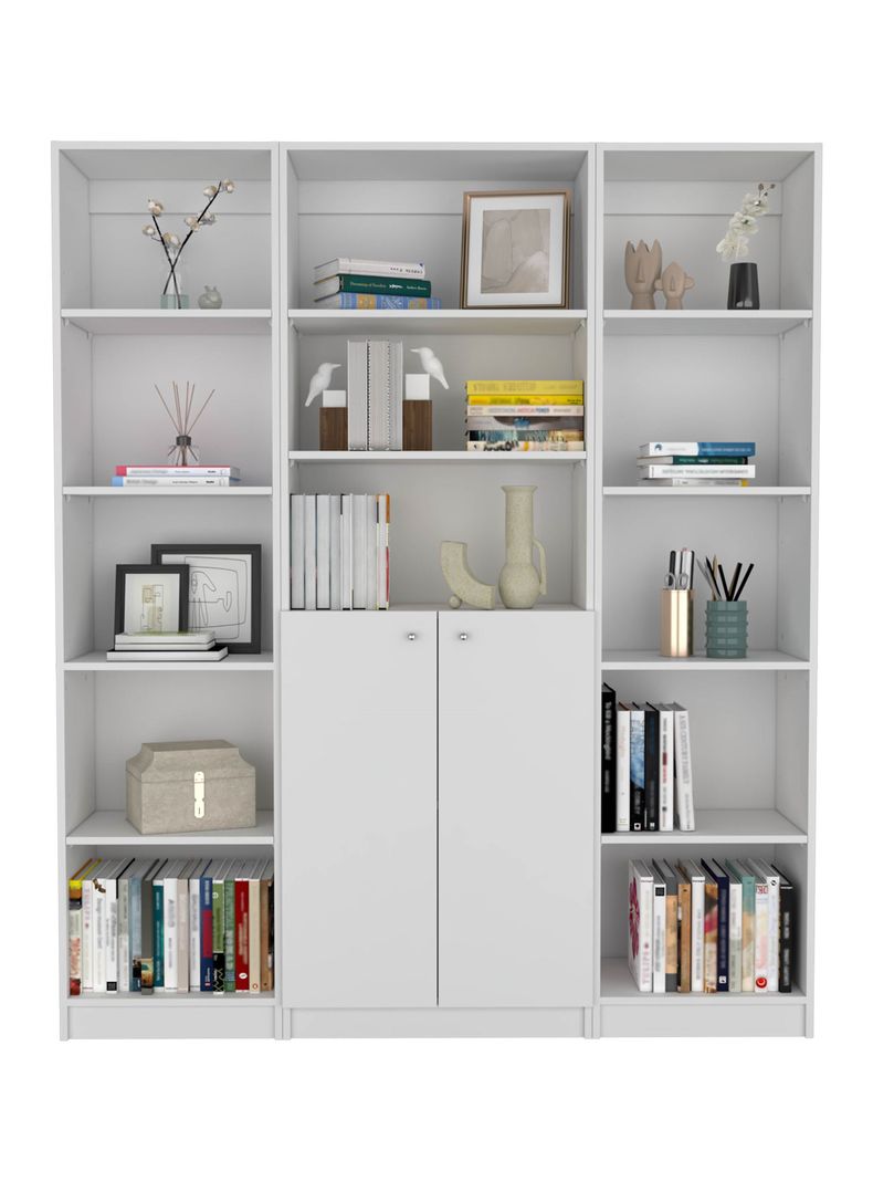 Combo 2 Estantes 45 cm + Estante 2P Home Blanco