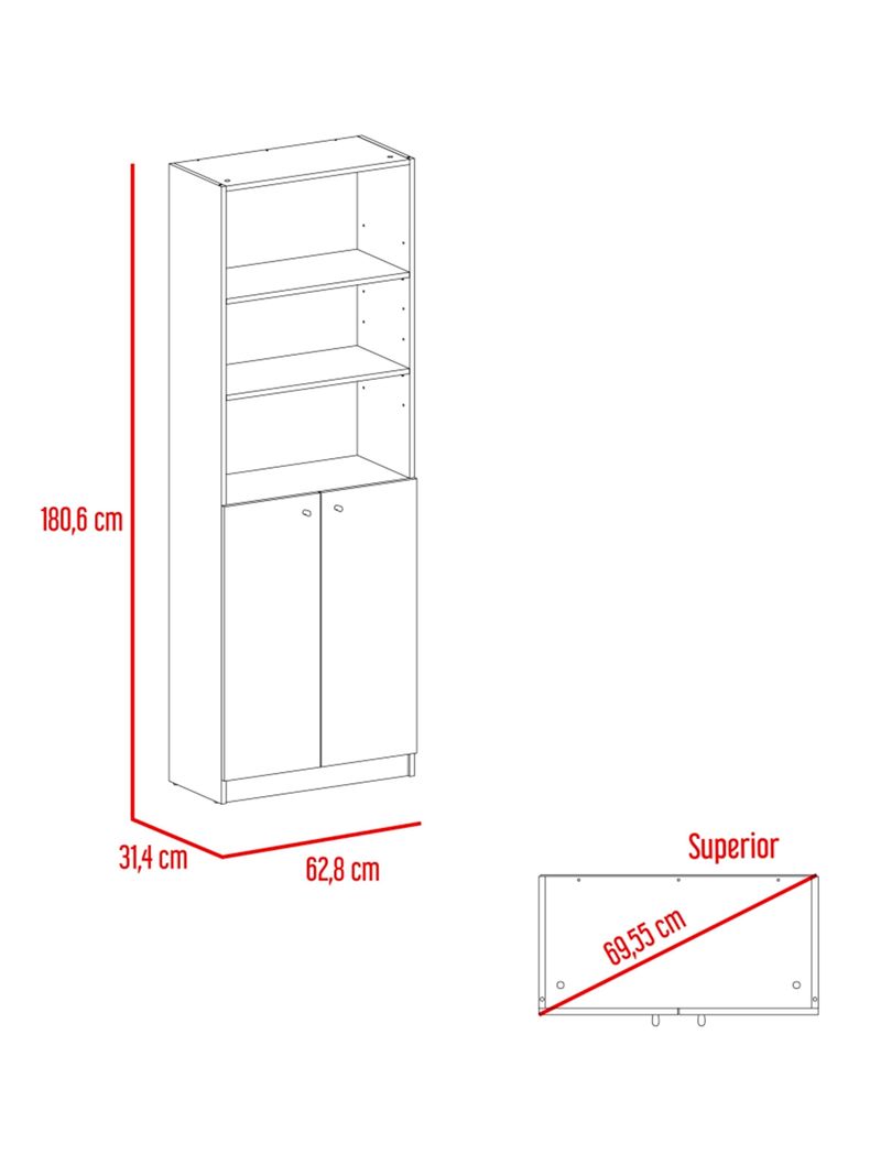 Combo Home Estante 2P + Complemento-1