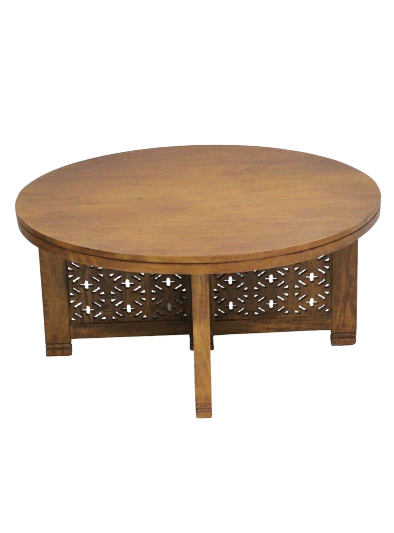 Mesa de Centro Base Tallada 90 cm-4