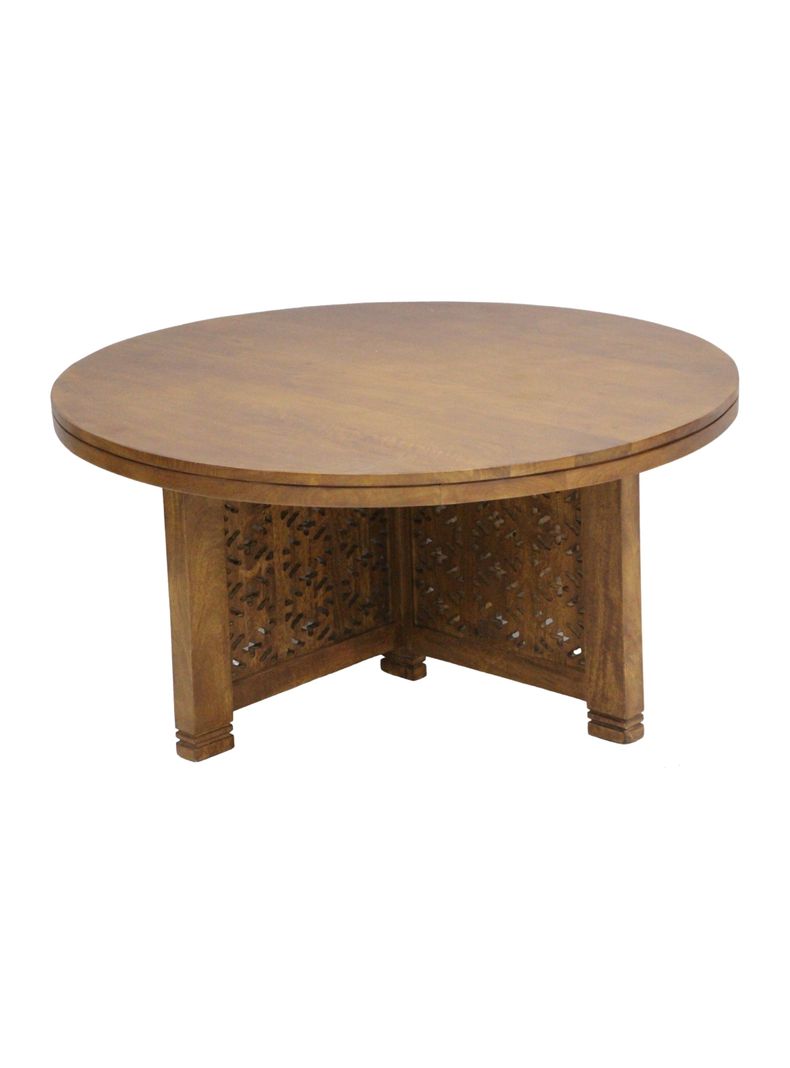 Mesa de Centro Base Tallada 90 cm-3