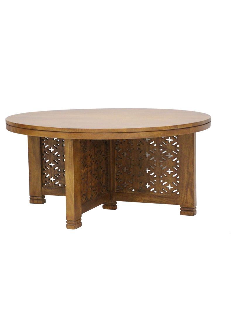 Mesa de Centro Base Tallada 90 cm-1