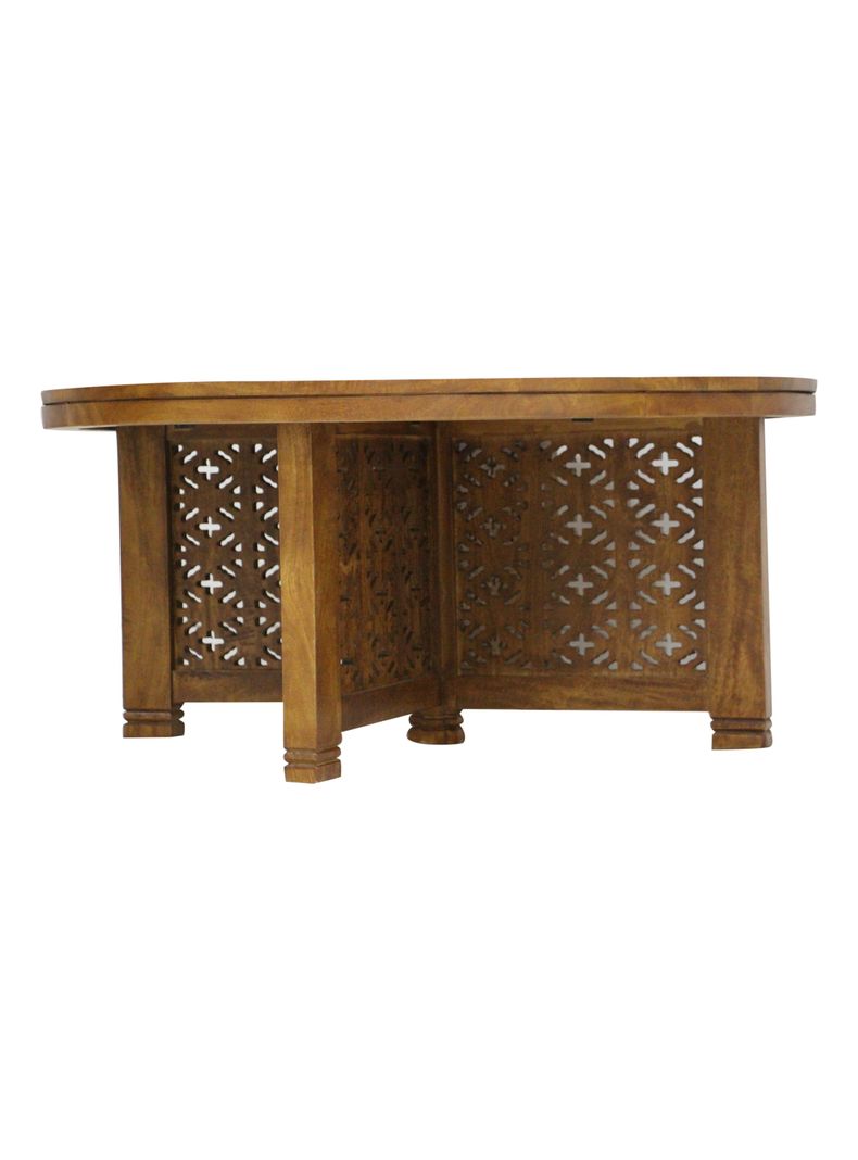 Mesa de Centro Base Tallada 90 cm-5