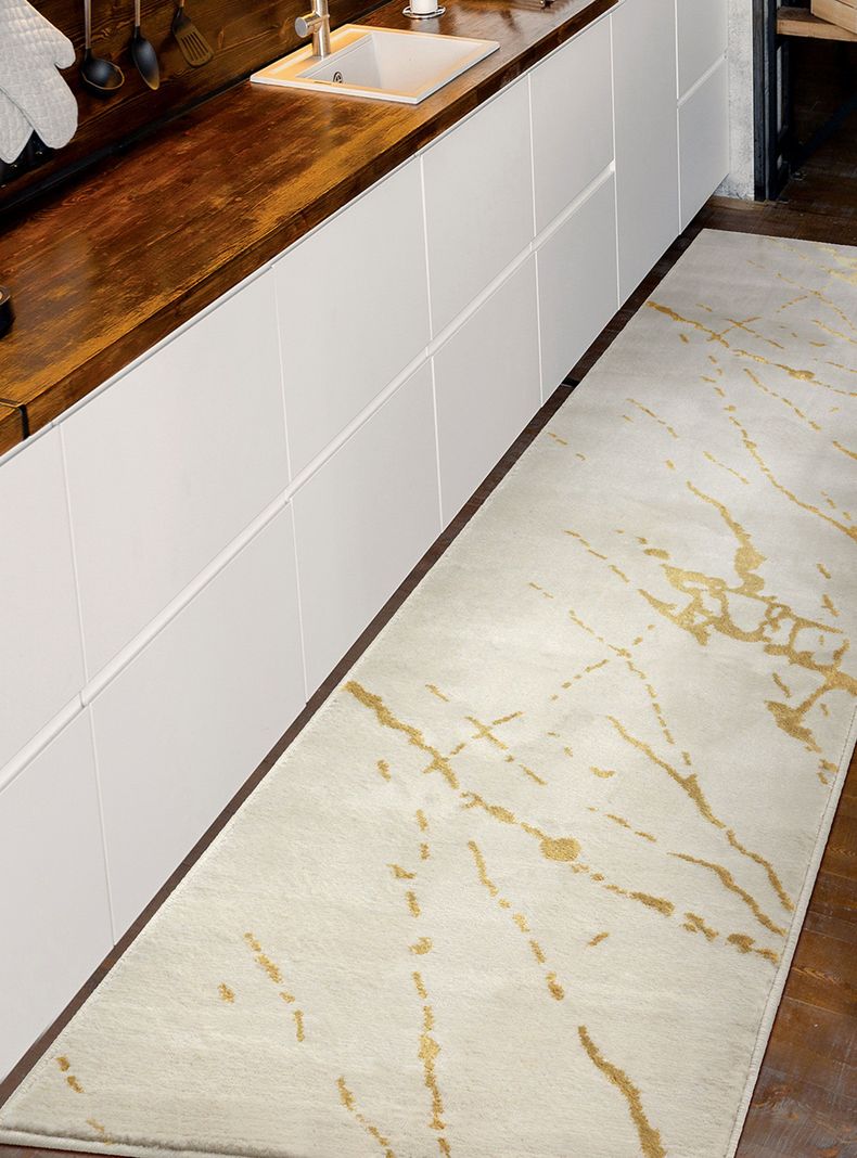 Alfombra Pasillo Babil 70 x 230 cm Beige Manchas-2
