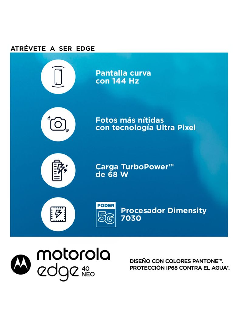 Smartphone Moto Edge 40 Neo 5G 256GB 6.5" Verde Liberado-3