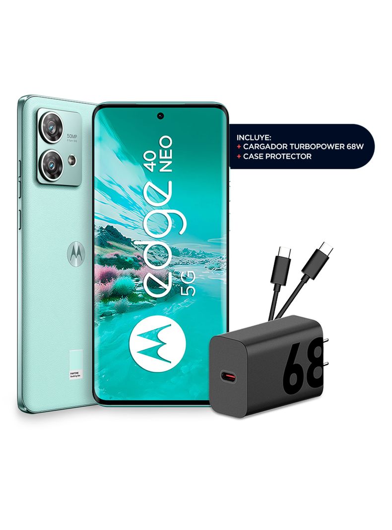 Smartphone Moto Edge 40 Neo 5G 256GB 6.5" Verde Liberado-1