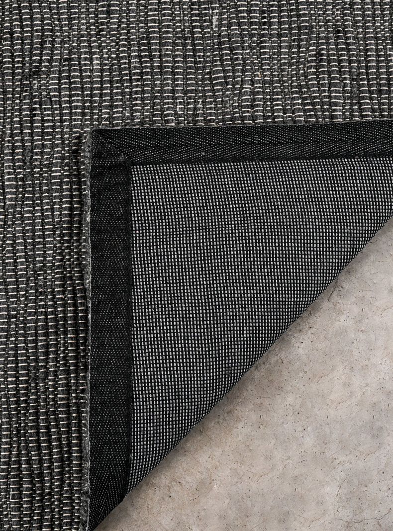 Alfombra Lana 80x240 cm Stitch Gris-2