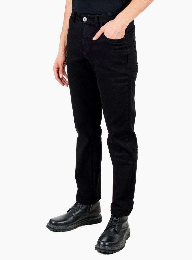 Jeans Básico Straight Tiro Alto Lagoon Elastic-2
