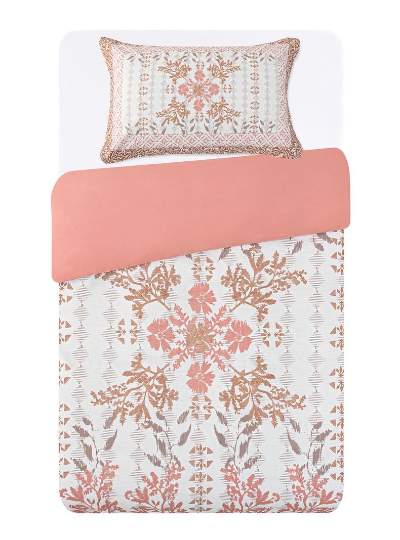 Funda Plumón Boho Flor 1.5 Plazas-3