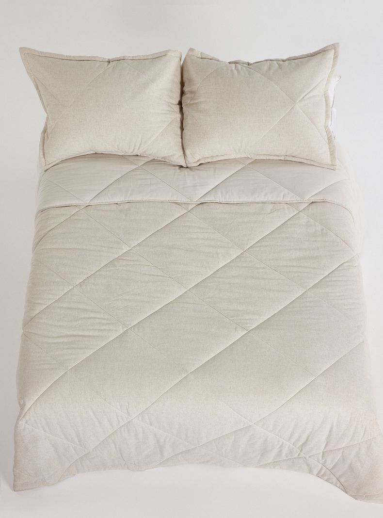 Quilt Rombos Lino King-3