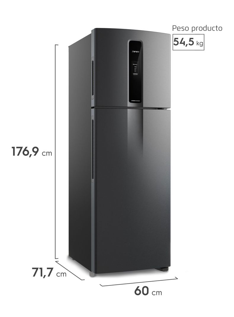 Refrigerador Top Freezer No Frost 390 Litros IF43B Negro-1
