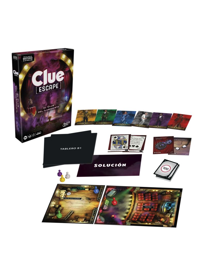 Juego de Mesa Clue Escape El Club del Ilusionista-2