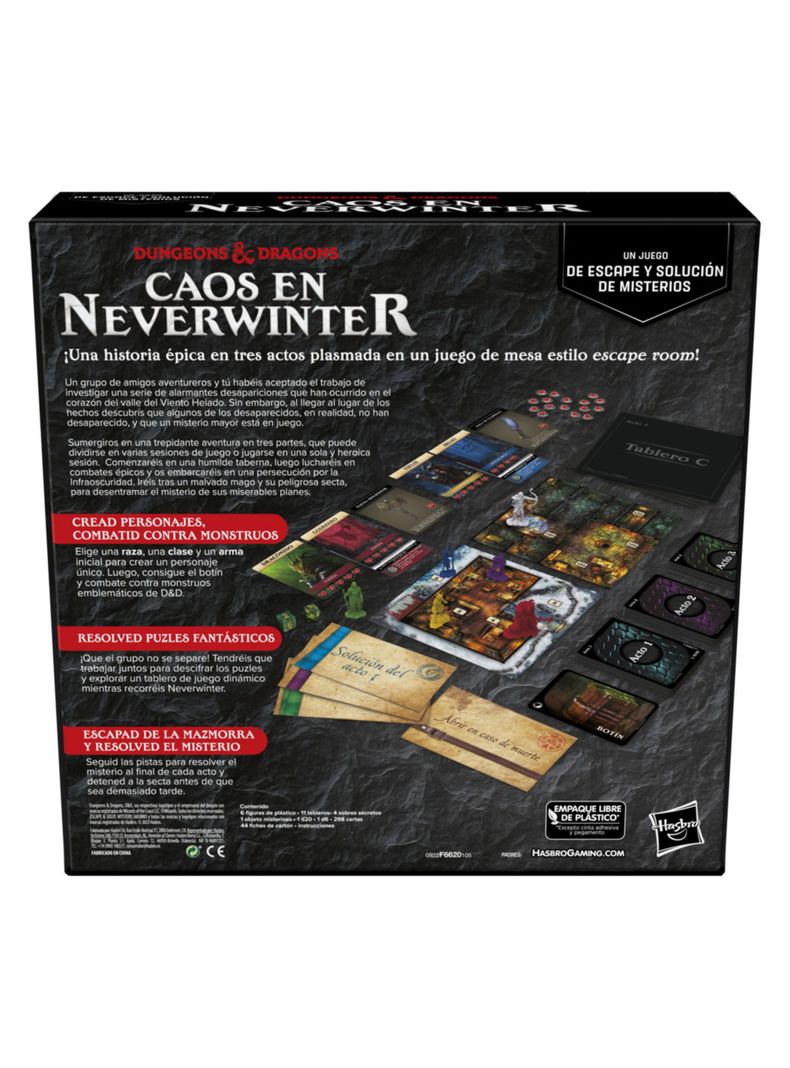 Juego de Mesa Dungeons & Dragons Caos en Neverwinter-3