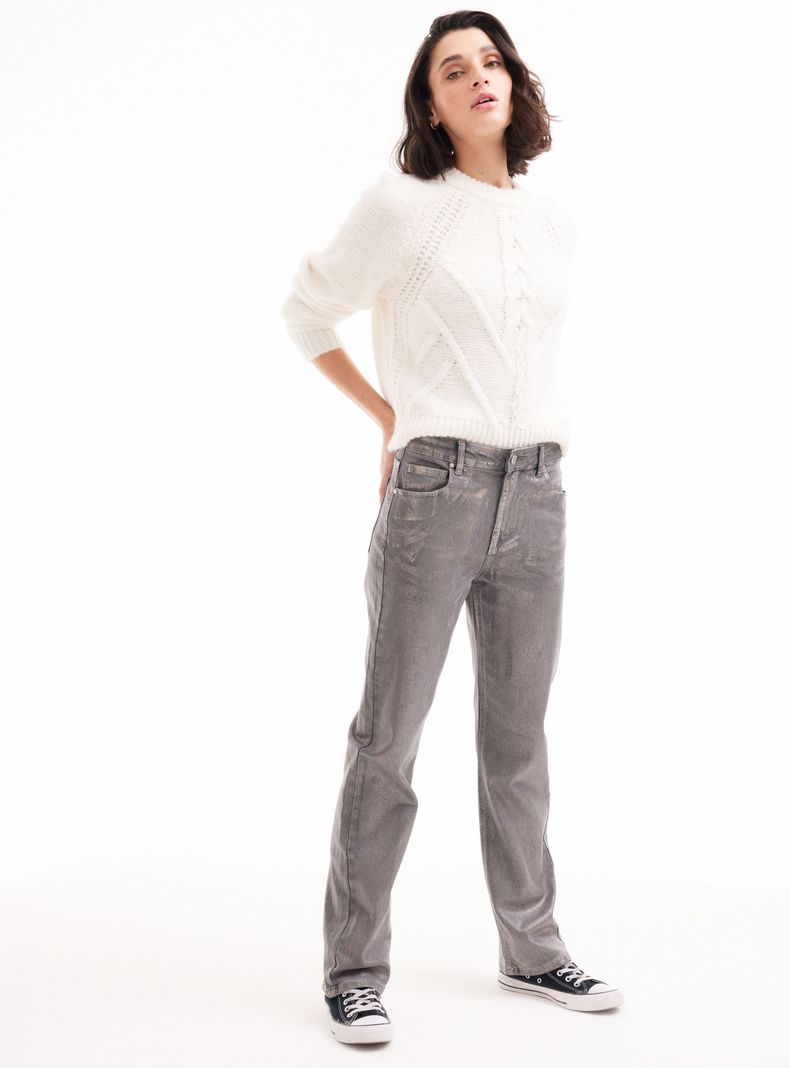 Jeans Recto Metalizado-4