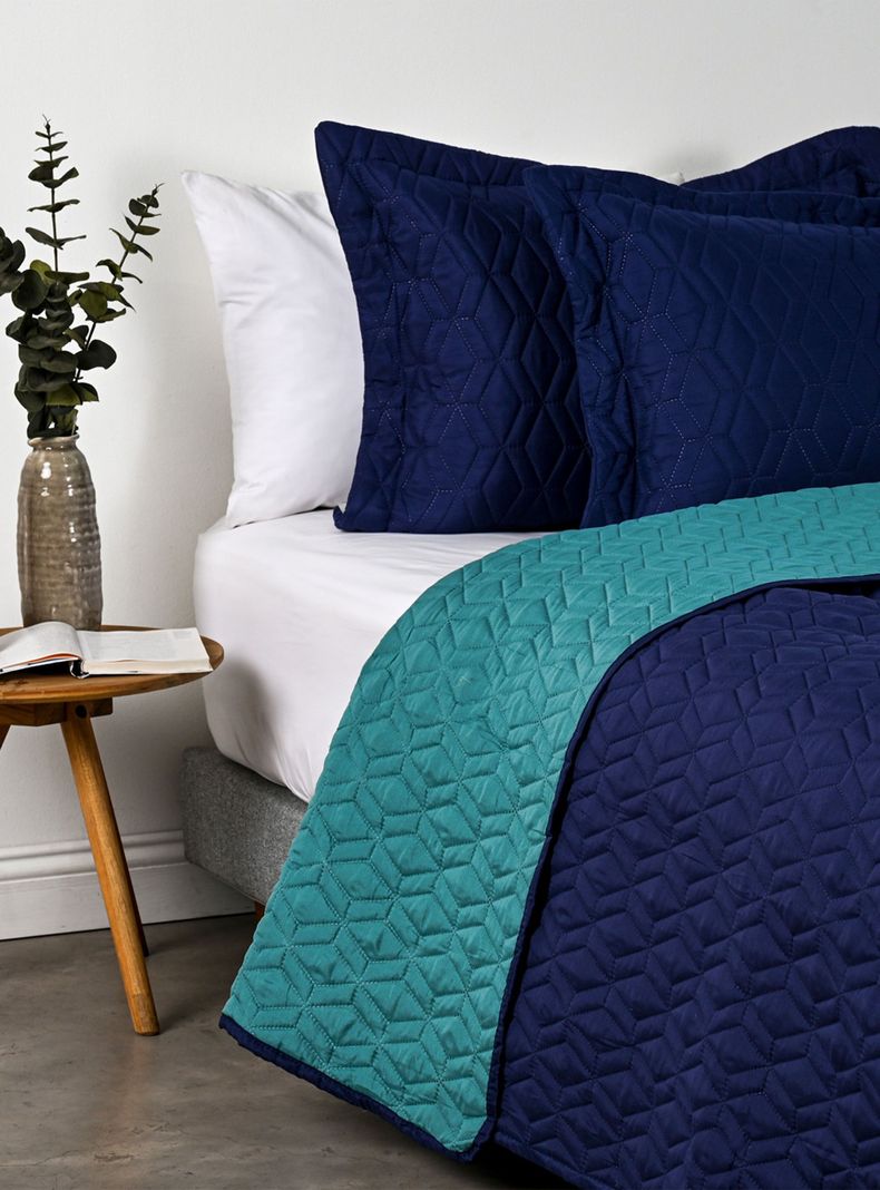 Quilt Azul Caribe 2 Plazas-1