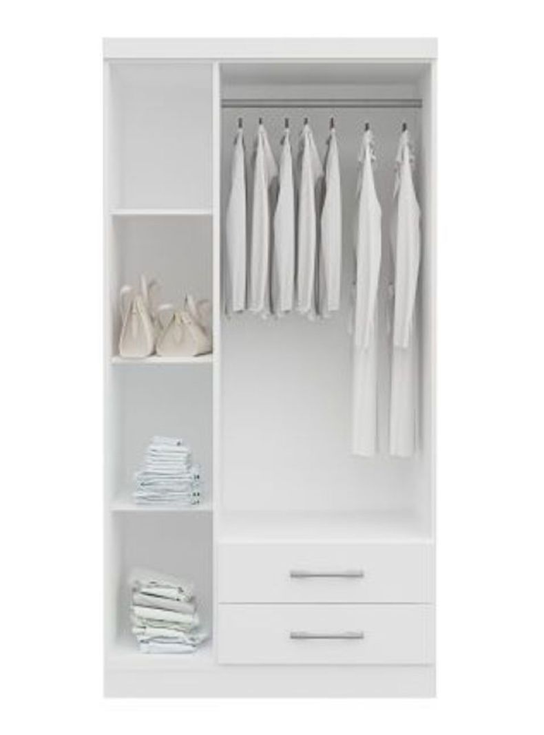 Clóset Leticia 3 Puertas 2 Cajones Blanco-2