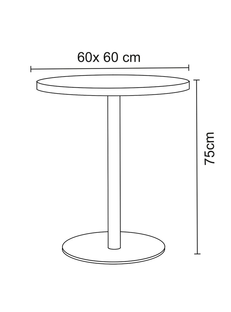 Mesa de Apoyo Alta Bombay Mármol 60 cm-2