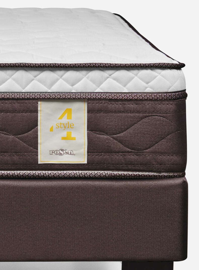 Cama Europea New style 4 2 Plazas + Respaldo + Veladores Maurice-5