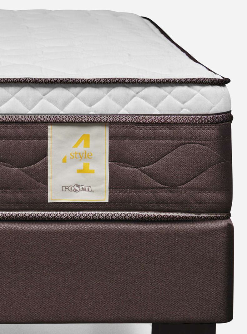 Cama Europea New style 4 2 Plazas + Respaldo Maurice Chocolate-4