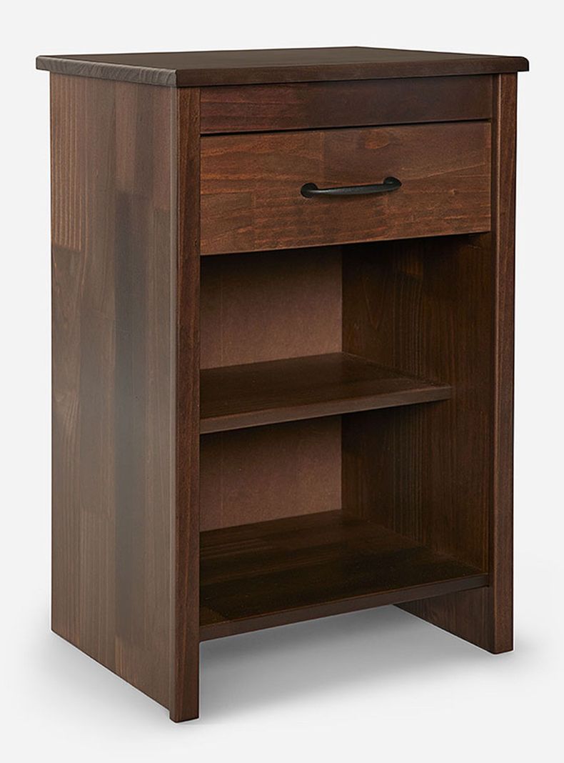 Cama Europea Tempo 2 Plazas Base Dividida + Respaldo + Veladores Maurice Chocolate-2