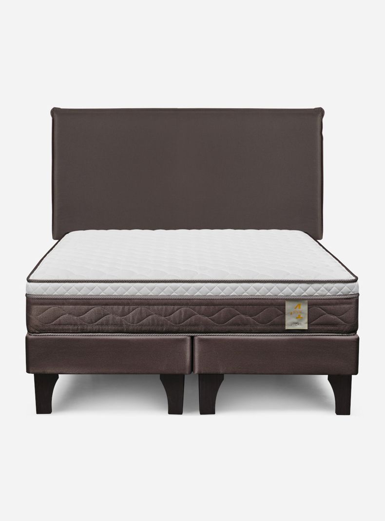 Cama Europea New style 4 2 Plazas Base Dividida + Respaldo Maurice-1