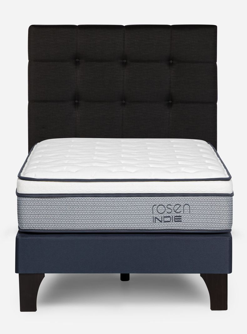 Cama Europea Indie 1.5 Plazas Respaldo Issey-1