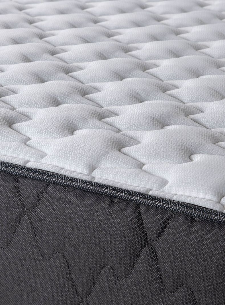 Cama Europea Wave 1 Plaza + Respaldo Tabor Grafito-6