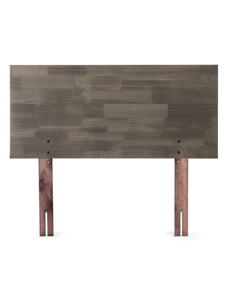 Cama Europea Wave 1.5 Plazas + Respaldo Tabor Grafito-2