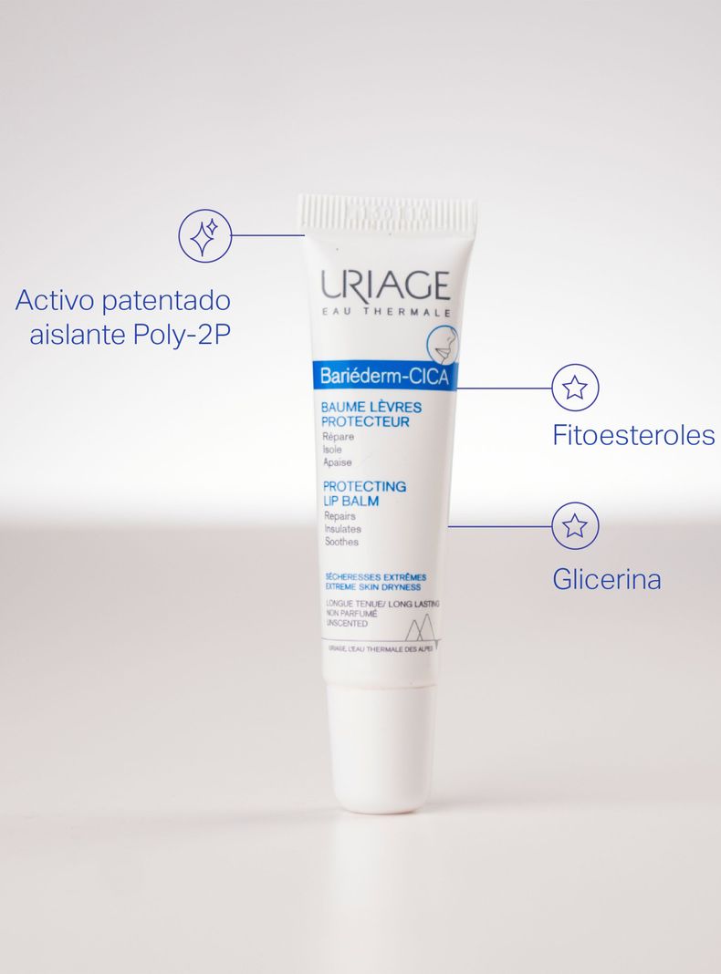 Bálsamo Labial Bariéderm-CICA Uriage Labios Reparador 15 ml-2