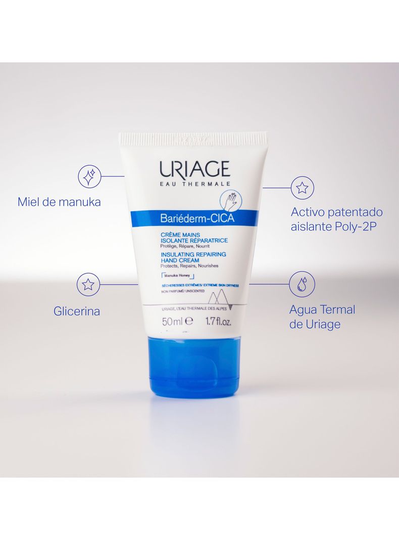 Crema de Manos Uriage Bariéderm-CICA Reparadora 50 ml-2