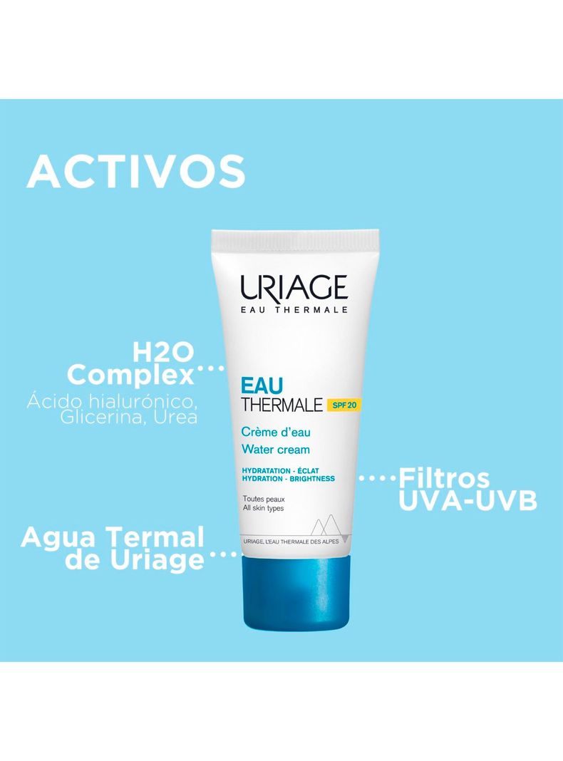 Crema de Agua SPF20 Eau Thermale 40ml de Uriage-3