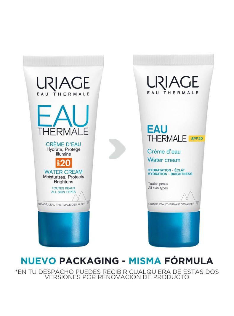 Crema de Agua SPF20 Eau Thermale 40ml de Uriage-1