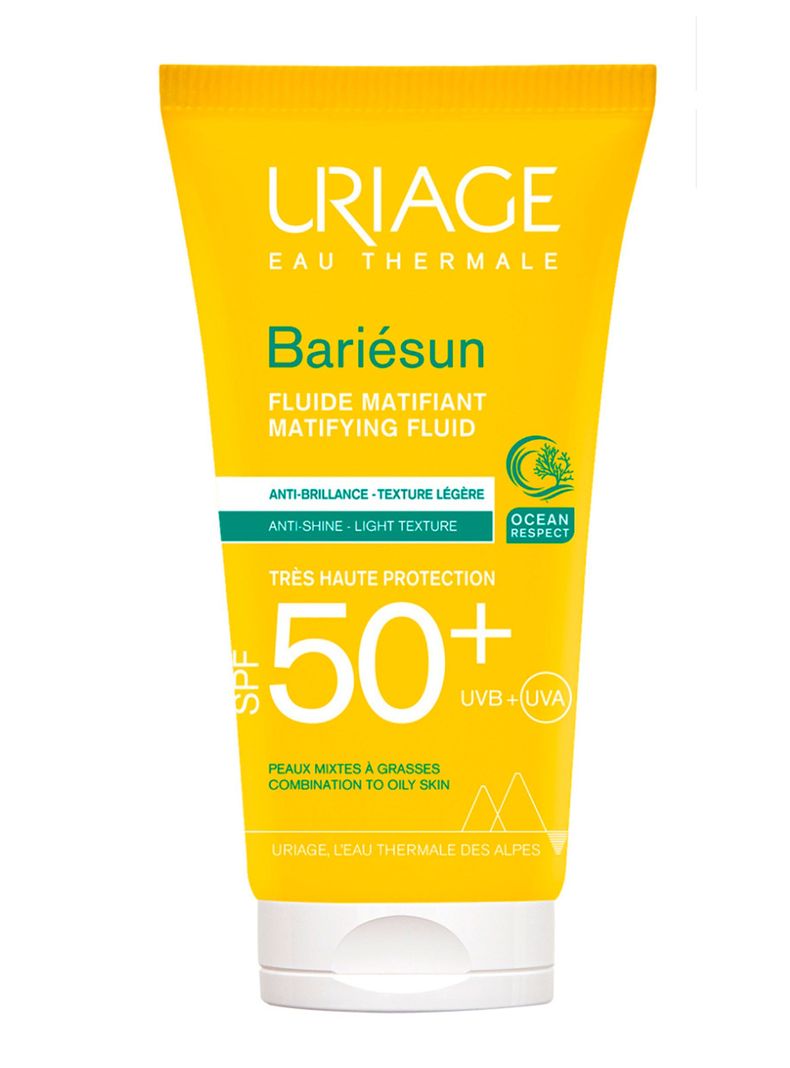 Protector Solar Bariésun Fluido Matificante SPF50+ 50ml Uriage-0