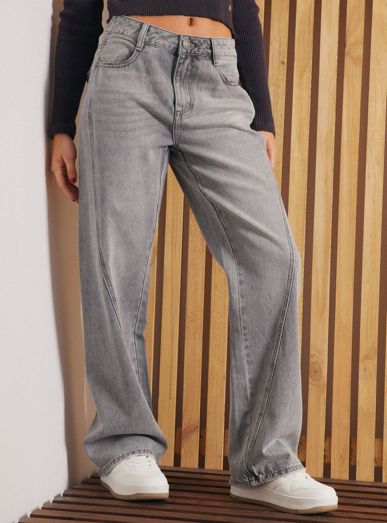 Jeans Corte Diagonal-0