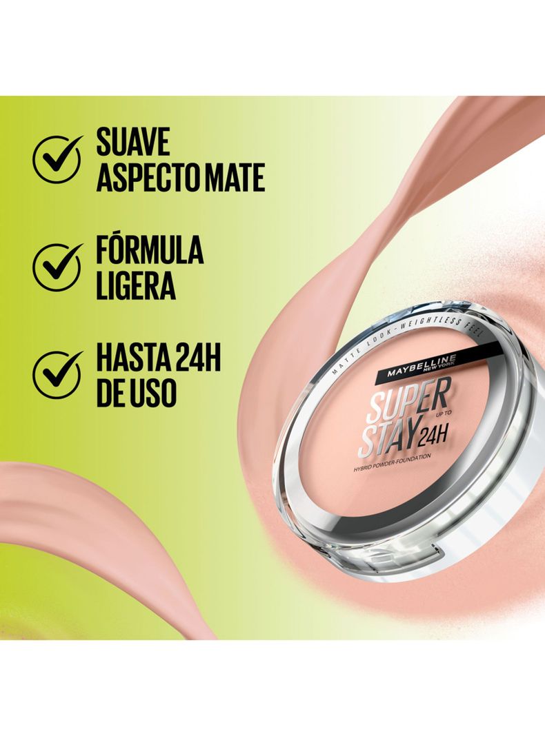 Base de Maquillaje Super Stay Hybrid Polvo Compacto 24h 128-4