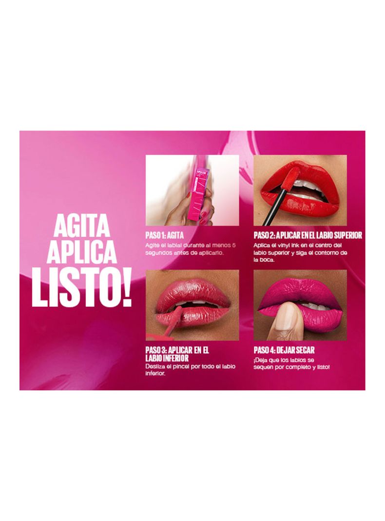 Labial Super Stay Vinyl Ink Pink Mush up Edgy 4.2 ml-5
