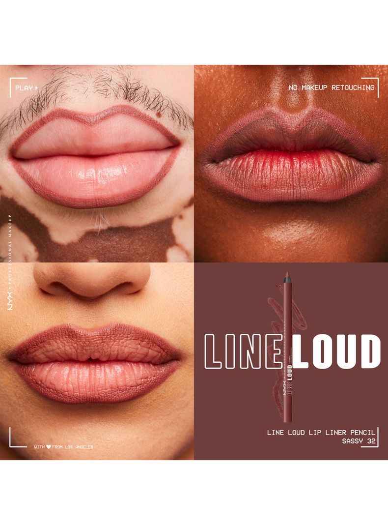 Lapiz Delineador de Labios NYX Professional Makeup Line Loud Lip Liner Sassy 1.2 g-2