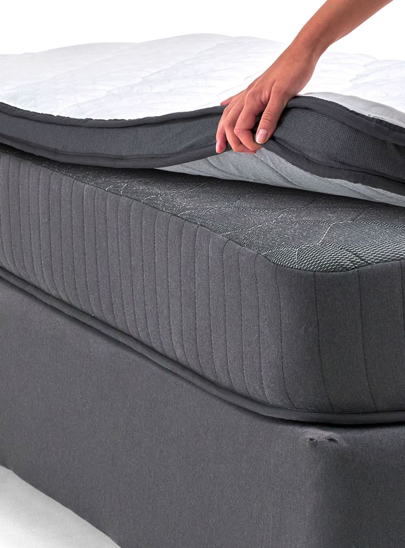 Cama Americana Hybrida 1 Plaza Base Normal 90 x 190 cm-2