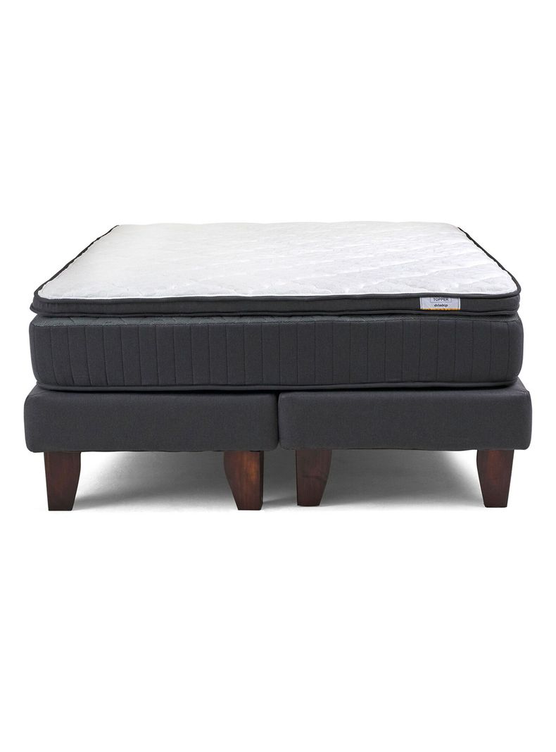 Cama Europea Hybrida Base Dividida 2 Plazas Plus-1
