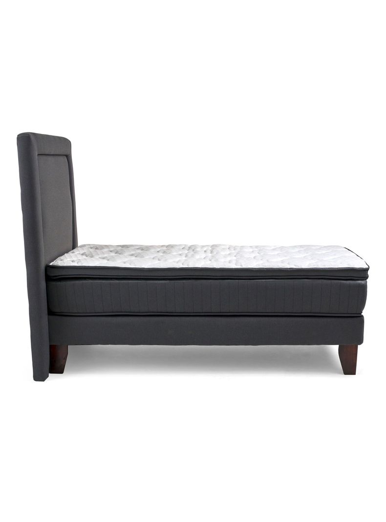 Cama Europea Hybrida Base Dividida 2 Plazas + Respaldo-2
