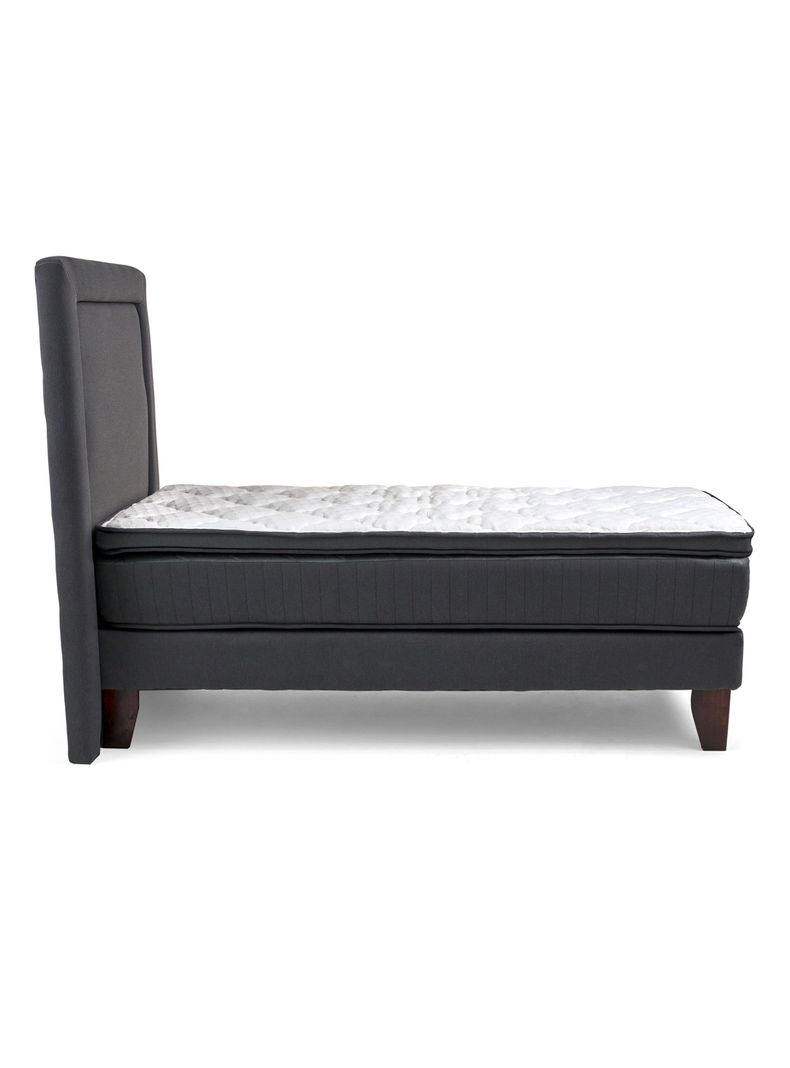 Cama Europea Hybrida Base Dividida 2 Plazas Plus + Respaldo-2