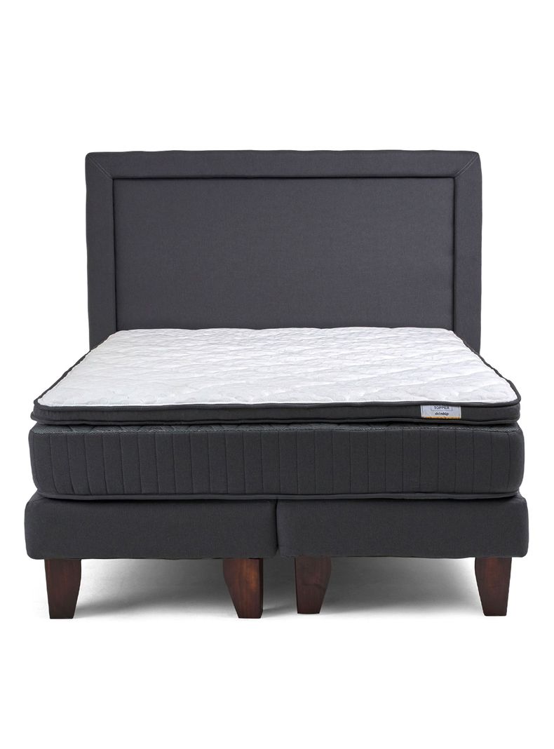 Cama Europea Hybrida Base Dividida Queen + Respaldo-0