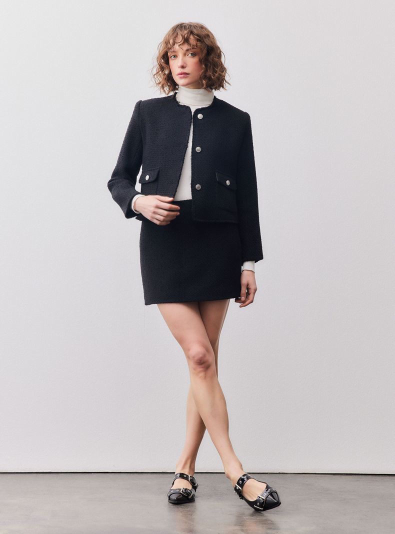 Falda Mini Textura Tweed-4