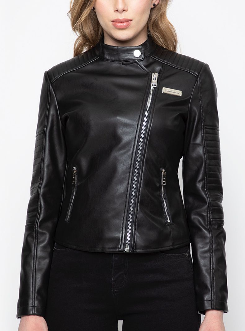 Chaqueta Moto Pu Black-0