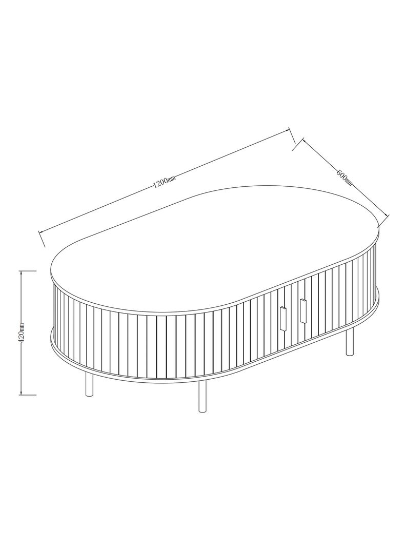 Mesa de Centro Emiliano 60x120 cm-2